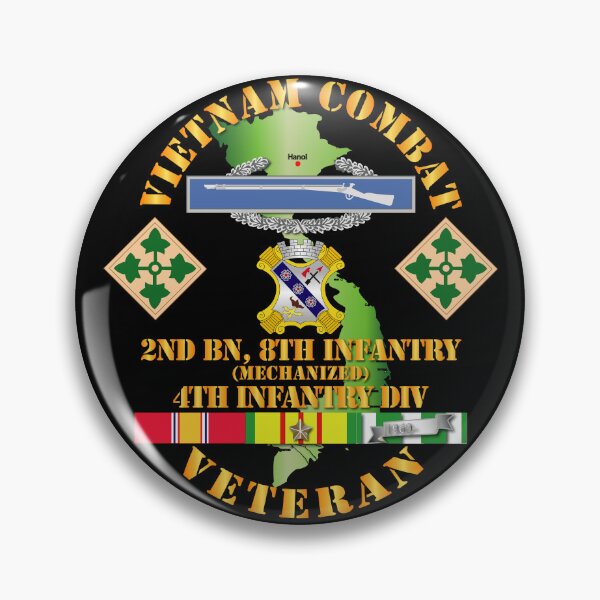 Item preview, Army - Vietnam Combat Infantry Veteran w 2nd Bn 8th Inf (Mech) - 4th ID SSI designed and sold by Military Insignia Products.