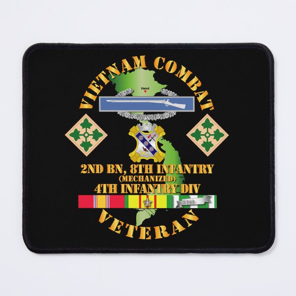 Item preview, Army - Vietnam Combat Infantry Veteran w 2nd Bn 8th Inf (Mech) - 4th ID SSI designed and sold by Military Insignia Products.