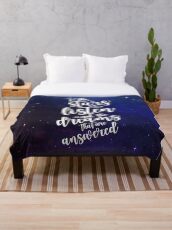 Zu den Sternen, die zuhören und den Träumen, die beantwortet werden Fleecedecke