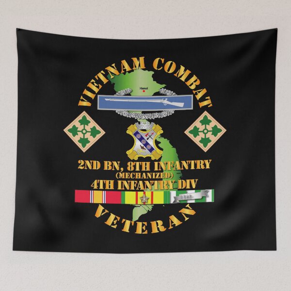 Item preview, Army - Vietnam Combat Infantry Veteran w 2nd Bn 8th Inf (Mech) - 4th ID SSI designed and sold by Military Insignia Products.