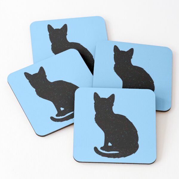Item preview, Lightly Speckled Black Cat Silhouette designed and sold by Amanda1775.