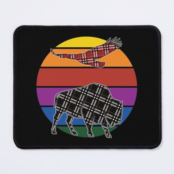 Item preview, Plaidimals Sunset-Tatanka Bison Buffalo designed and sold by 69Designs-MP.