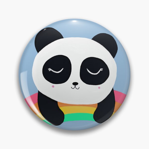 Item preview, Sleeping Panda on the Rainbow Cartoon designed and sold by de-creartique.