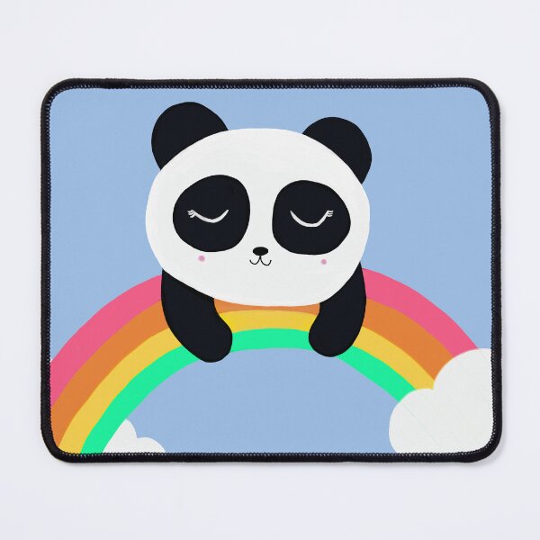 Item preview, Sleeping Panda on the Rainbow Cartoon designed and sold by de-creartique.