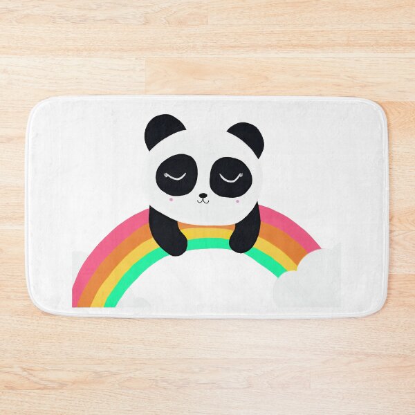 Item preview, Sleeping Panda on the Rainbow Cartoon designed and sold by de-creartique.