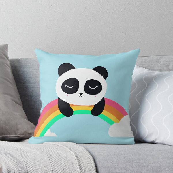 Item preview, Sleeping Panda on the Rainbow Cartoon designed and sold by de-creartique.