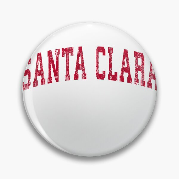 Artikelvorschau, Santa Clara California CA Vintage Sports Design Red Design entworfen und verkauft von Manveersh.