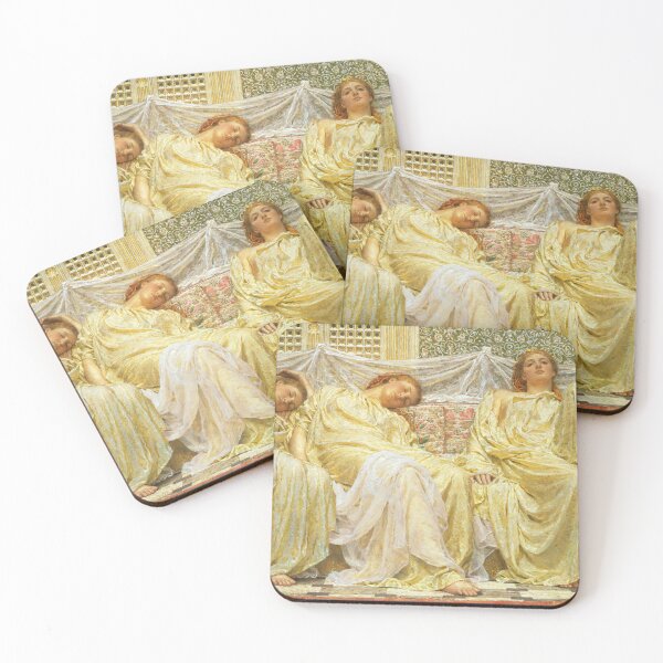 Item preview, Albert Joseph Moore The Dreamers 1882 Academicism Style Victorian Oil High resolution designed and sold by TeeARTHY.
