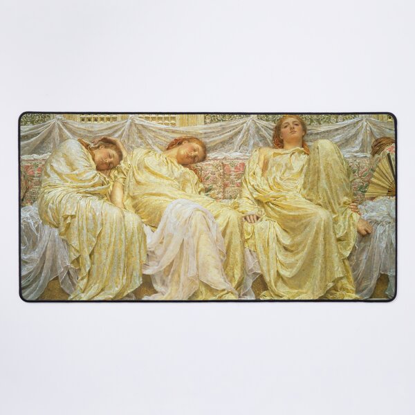 Item preview, Albert Joseph Moore The Dreamers 1882 Academicism Style Victorian Oil High resolution designed and sold by TeeARTHY.