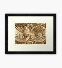 Ancient Map Framed Print
