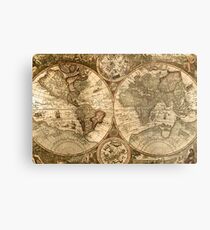 Ancient Map Metal Print