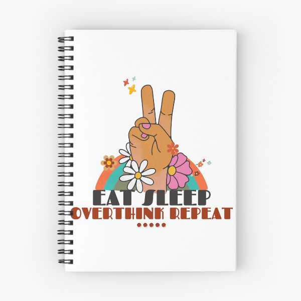 Item preview, Eat Sleep Overthink Repeat | Retro Vibes Only designed and sold by TrainedBoss.