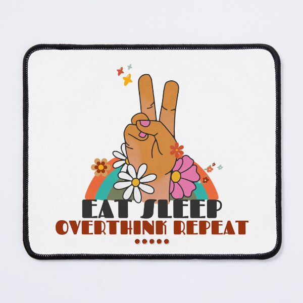 Item preview, Eat Sleep Overthink Repeat | Retro Vibes Only designed and sold by TrainedBoss.
