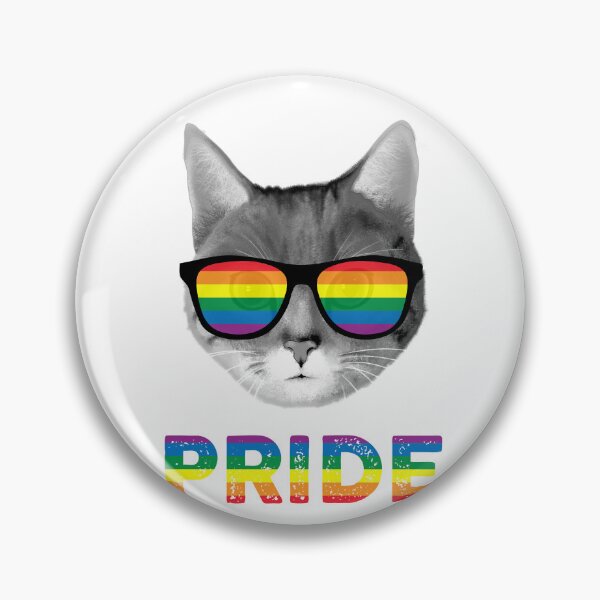Artikelvorschau, Cat Gay Pride Rainbow Sunglasses LGBTQ entworfen und verkauft von PulPleshop.