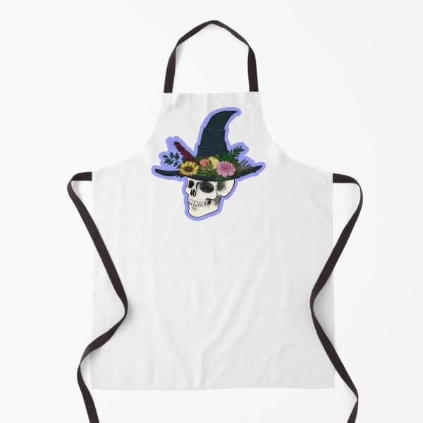 Item preview, Garden witch skull designed and sold by missho11iday.