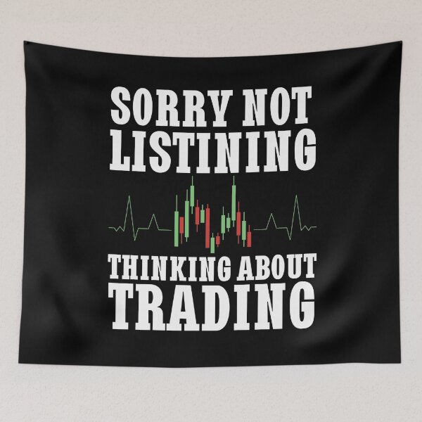 Item preview, Stock Market Trader Day Charts Financial Advisor designed and sold by DadJokeDescript.