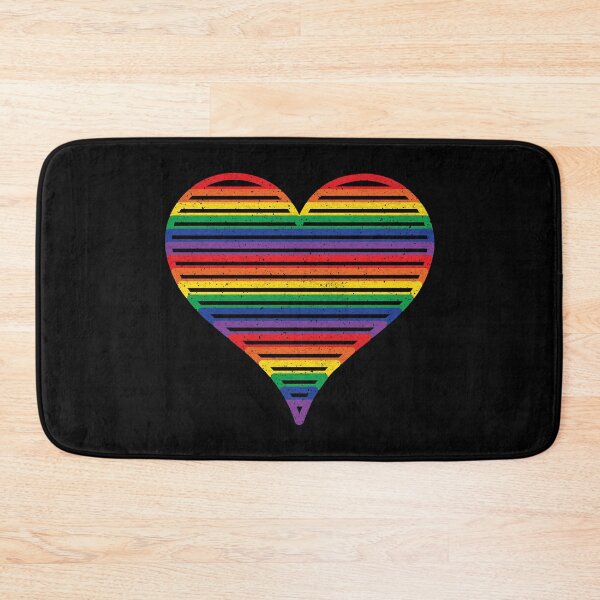Item preview, Retro Vintage Rainbow Pride Heart designed and sold by Whimsical  Thinker.