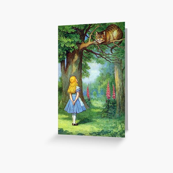 Cartes De Vœux Sur Le Theme Alice Au Pays Des Merveilles Redbubble