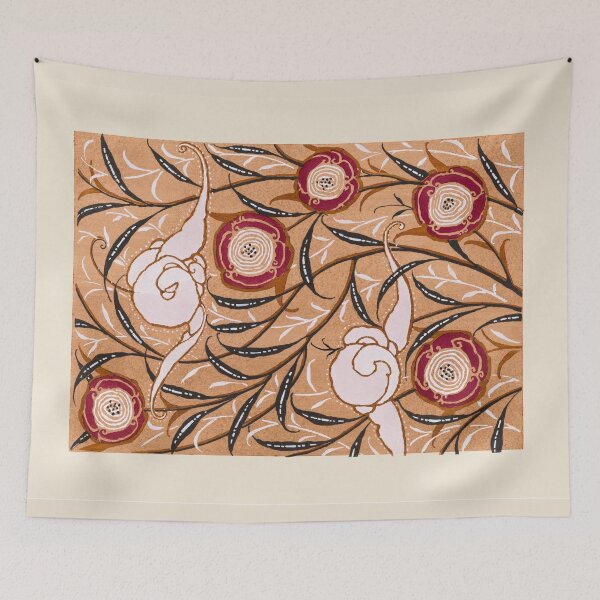 Item preview, Oriental Flower Vintage Artwork designed and sold by Sapphire07.