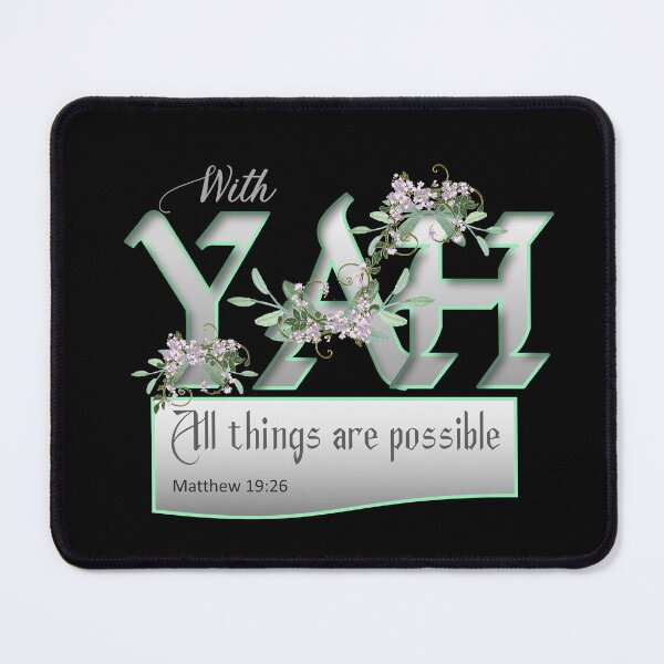 Item preview, With Yah All Things are Possible - Christian Verse Female designed and sold by Chez-Creations.