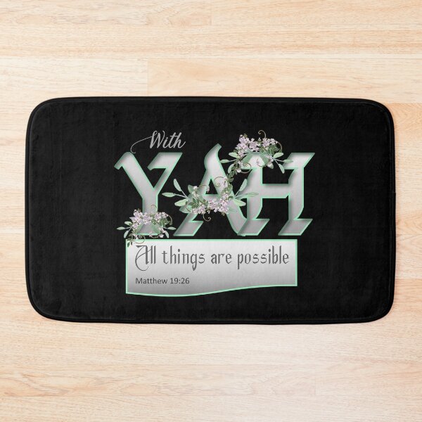 Item preview, With Yah All Things are Possible - Christian Verse Female designed and sold by Chez-Creations.