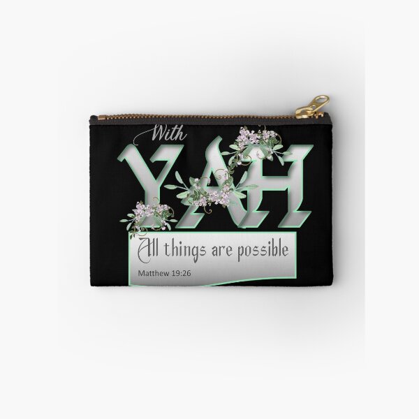Item preview, With Yah All Things are Possible - Christian Verse Female designed and sold by Chez-Creations.