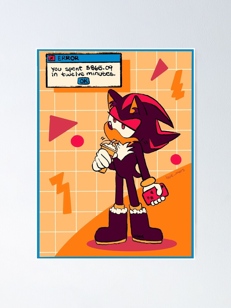 Shadow The Hedgehog Art Board Print for Sale by AndreanaWen