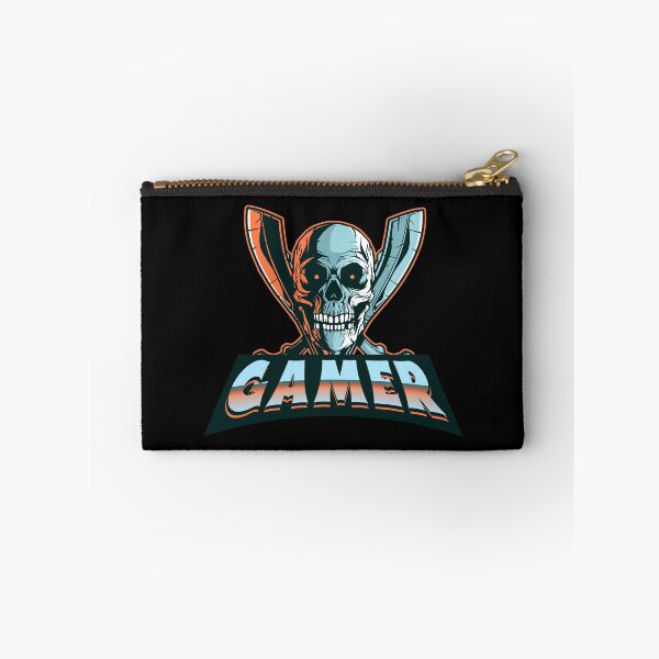 Item preview, Gamer with Skull and Two Kukri Blades designed and sold by PRIVARSHU.