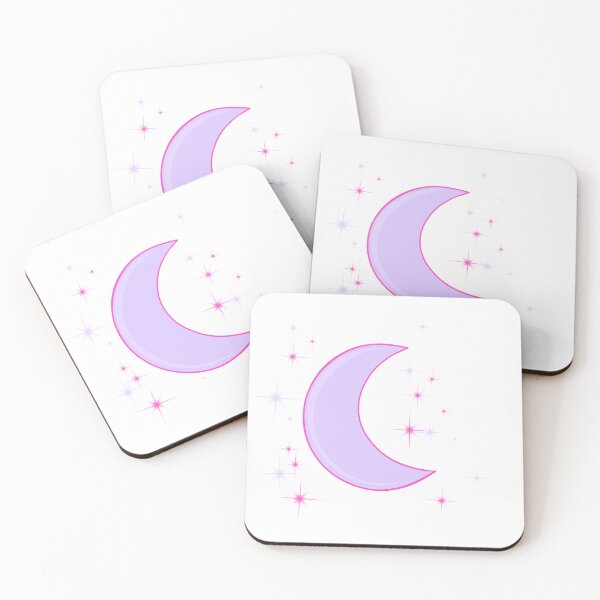 Artikelvorschau, Y2K Purple And Pink Moon With Sparkles entworfen und verkauft von Wicked Creationz.