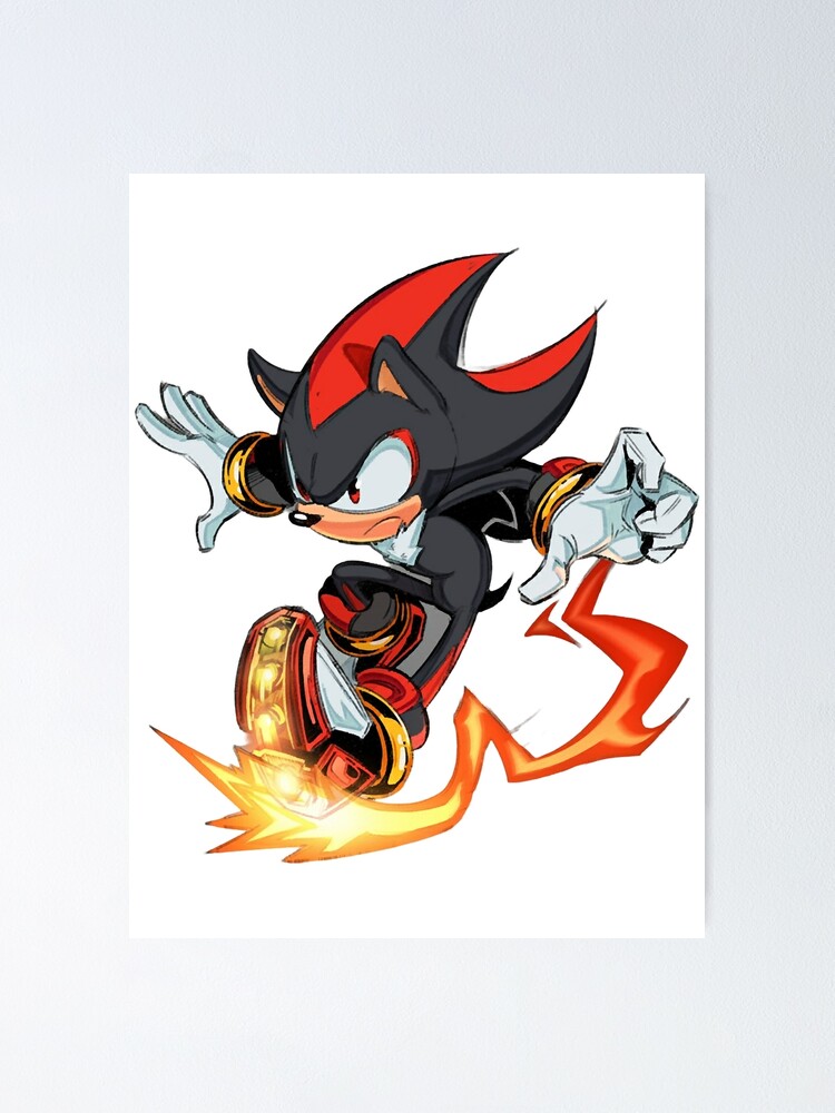 Shadow the hedgehog Fire Sticker for Sale by AndreanaWen