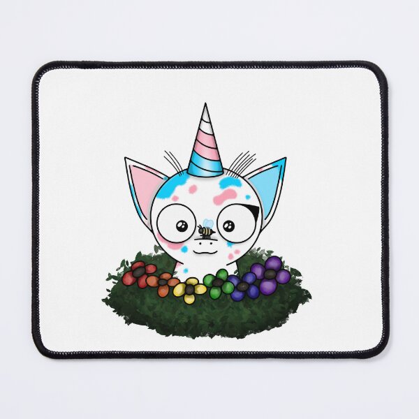 Item preview, Trans Pride Unicorn with bee! designed and sold by Bill Bill The Unicorn.