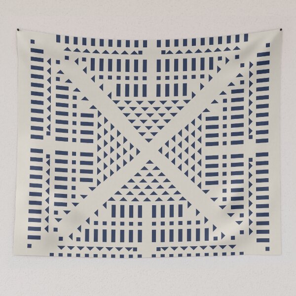 Item preview, Geometric Pattern - True Blue designed and sold by boltjesdesign.