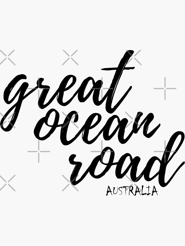 "Great Ocean Road Australia The Great Ocean Road Souvenir" Sticker by