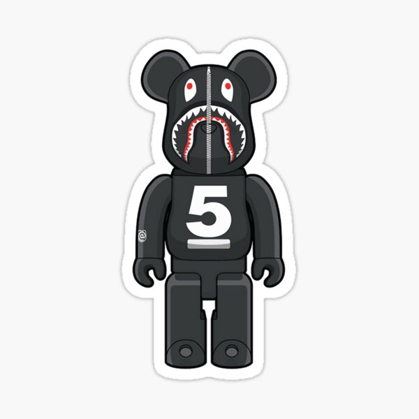 Orange camo Bearbrick Sticker for Sale by alarouche