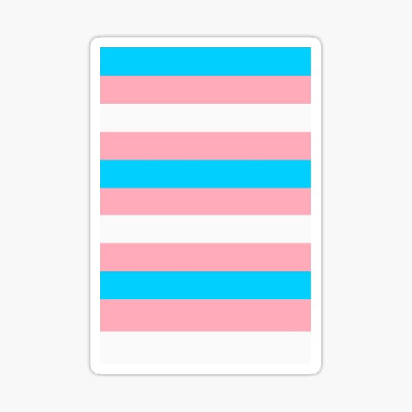 Transgender Pride Flag Striped Sticker For Sale By Jgventures Redbubble