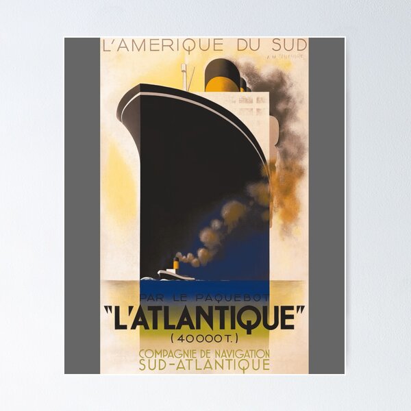 A.M. Cassandre - The Atlantic, 1931 - Art Deco Classic