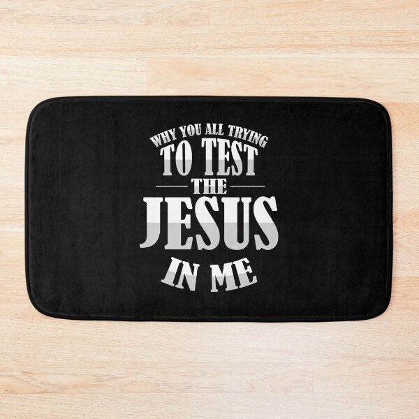 Item preview, Why You All Trying To Test The Jesus In Me hoodie designed and sold by mvernondesigns.