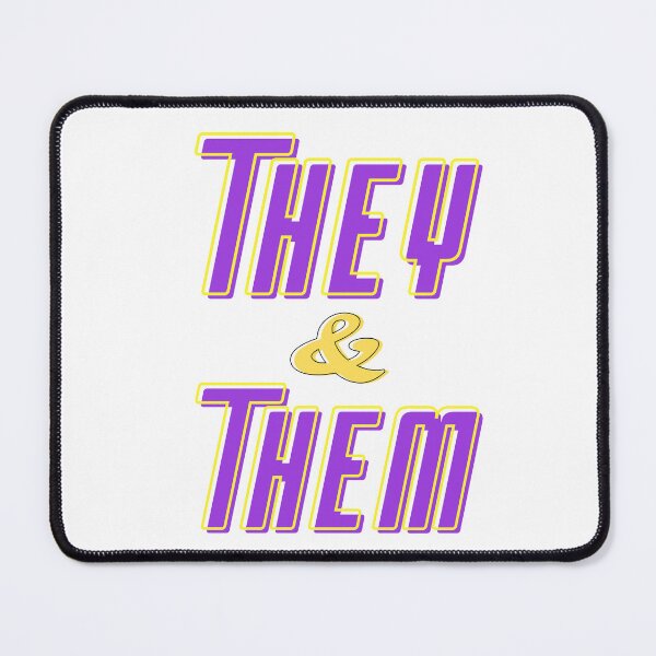 Item preview, They/Them Pronouns designed and sold by RainbowStudios.
