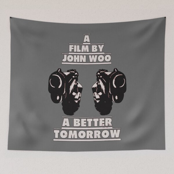 Item preview, A Better Tomorrow Black Outline - Chow  Yun Fat - John Woo - Ti Lung - Hong Kong Action Classic T-Sh designed and sold by EnricofCoppola.