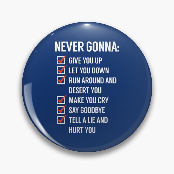 Item preview, NEVER GONNA GIVE YOU UP designed and sold by IllustrationSh.
