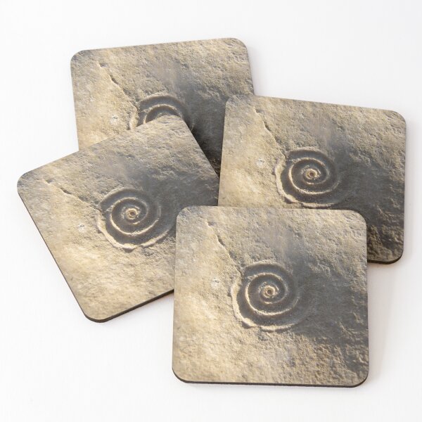 Item preview, Fossil of a Spiral Shell in Stone designed and sold by OneLook.