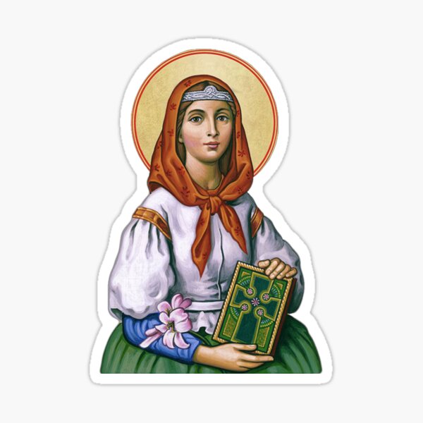 Saints for Girls Catholic Stickers 6 x 8 Sheet