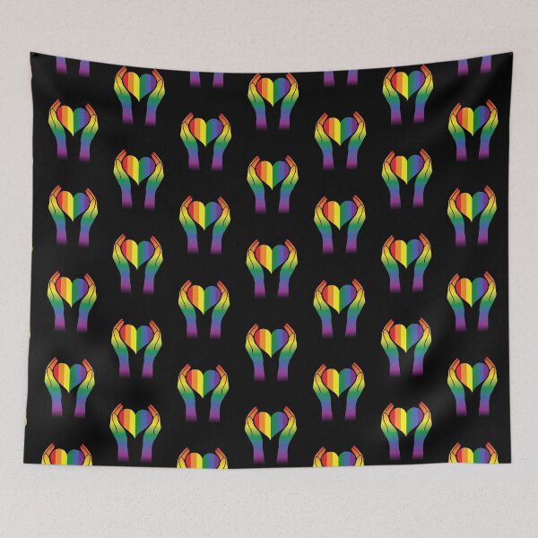 Item preview, 'Hands and Heart' (Black) designed and sold by The Button Gal.