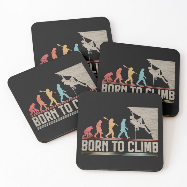 Item preview, Born to Climb Evolution Climbing Funny Rock Climber Bouldering  designed and sold by grinta2021.