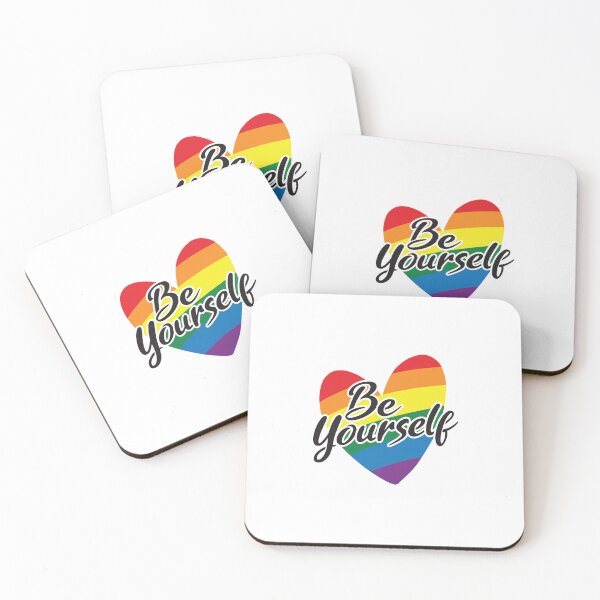 Item preview, 'Be Yourself' (White) designed and sold by The Button Gal.