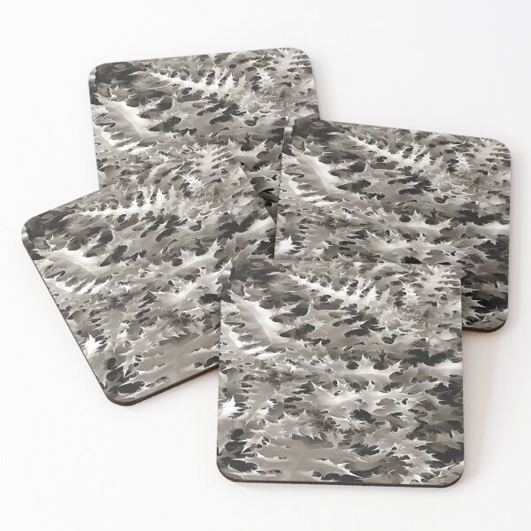 Item preview, Cineraria Botanical Study In Grey Shades designed and sold by taiche.