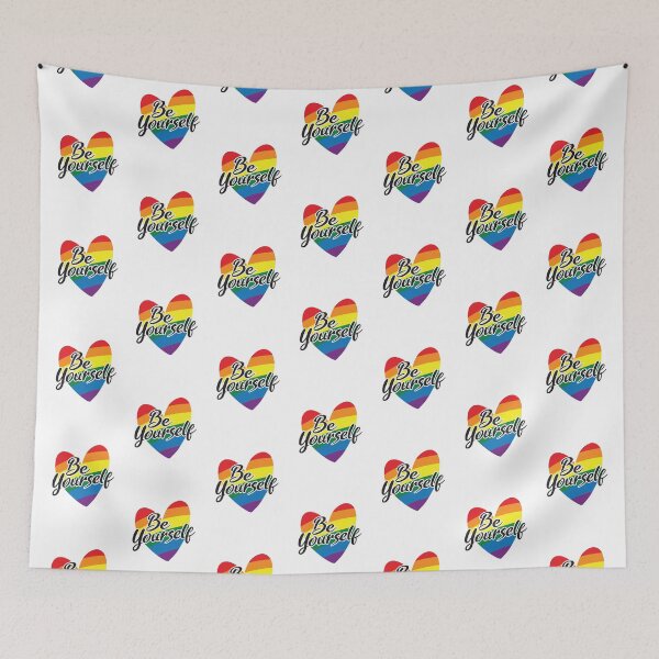 Item preview, 'Be Yourself' (White) designed and sold by The Button Gal.