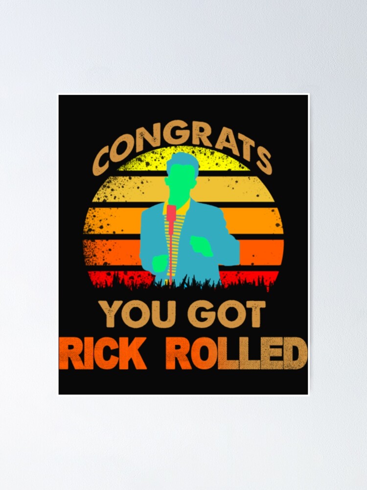 congrats you got rick rolled meme - Rick And Rolled Meme - Tapestry