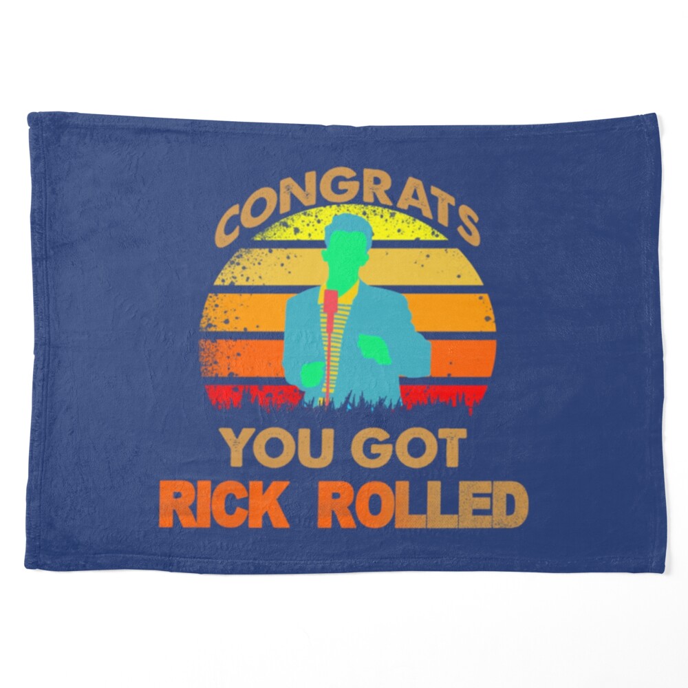 congrats you got rick rolled meme - Rick And Rolled Meme - Pillow