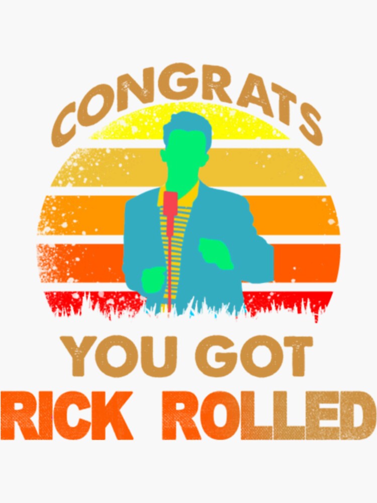 RICK ROLL Hope - Rickroll - Sticker